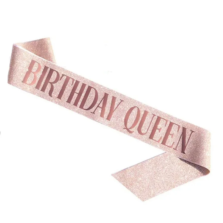 День рождения, королева, корон – обзор и цена Birthday Sash Glitter